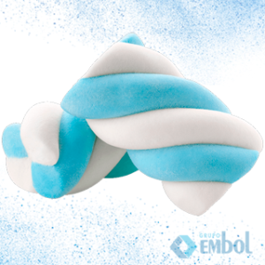 MARSHMALLOW DOCILE TWIST AZUL/BRANCO C/ 250G