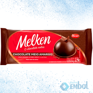 CHOCOLATE MELKEN MEIO AMARGO HARALD COM 1.01KG