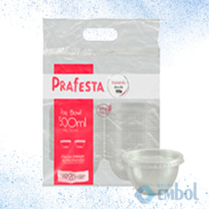 KIT POTE PP PRAFESTA C/ TAMPA BOWL 750ML C/20