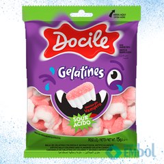 BALA DE GELATINA DOCILE MINI DENTES DE VAMPIRO CÍTRICO 15G