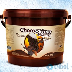 SKIMO CHOCOSKIMO MEIO AMARGO COOKIES DOREMUS C/4KG