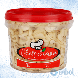 COGUMELO FATIADO EM CONSERVA CHEFF D CASA 2KG/3KG