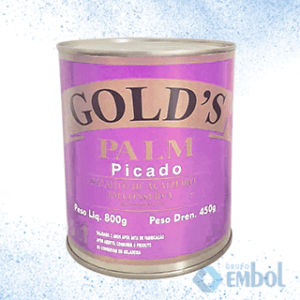 PALMITO PICADO LATA EM CONSERVA GOLD`S 450G/800G