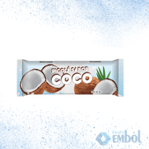 SAQUINHO BOPP RIACHO PARA PICOLÉ COCO BRANCO 200G