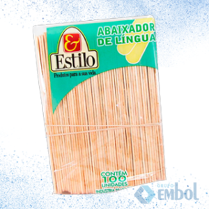 PALITO MADEIRA ESTILO ABAIXADOR DE LÍNGUA C/ 100