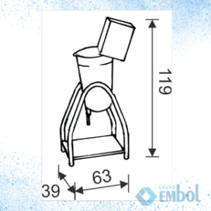 LIQUIDIFICADOR INDUSTRIAL 16L FORTFRIO LD16 220V