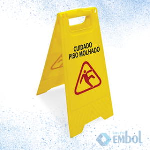 PLACA SINALIZADORA ARQPLAST PISO MOLHADO UND