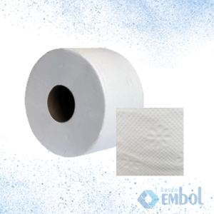 ROLÃO PAPEL HIG. 100% CELULOSE WHITE PREMIUM 250M X 10CM C/8