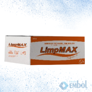 TOALHA PAPEL 100% CELULOSE LIMPMAX 200M 32G C/6 ROLOS