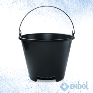 BALDE PLASTICO ARQPLAST 12L ESPECIAL PRETO UND