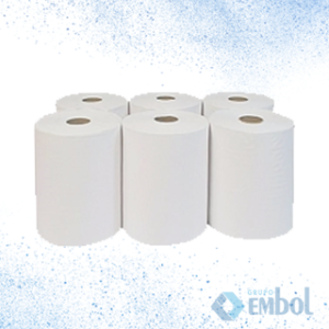 TOALHA PAPEL PLUS LIMPMAX 200M 22G BRANCO C/6 ROLOS