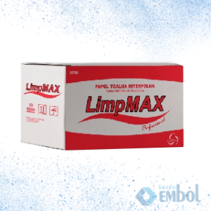 TOALHA PAPEL 100% CELULOSE LIMPMAX 23X21CM 32G C/2000