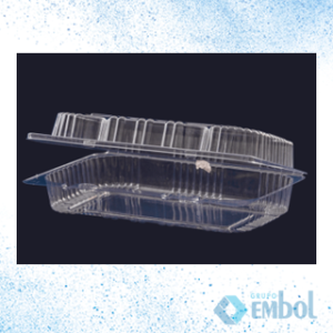 EMBALAGEM PET SANPACK S08 RETANGULAR C/100