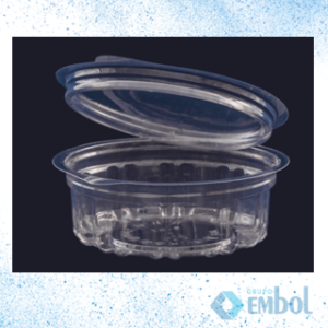 EMBALAGEM PET SANPACK S95 POTE REDONDO ARTICULADO 250ML TRANSPARENTE C/200