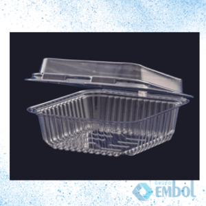 EMBALAGEM PET SANPACK S641 1 DOCE QUADRADO TRANSPARENTE C/300