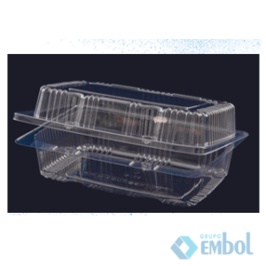 EMBALAGEM PET SANPACK S13 RETANGULAR C/100