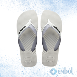 CHINELO HAVAIANAS DUAL Nº 37/38 BRANCO/CINZA GELO – PAR