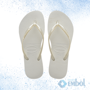 CHINELO HAVAIANAS SLIM Nº 33/34 BRANCO – PAR