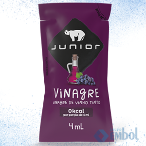 VINAGRE JUNIOR SACHÊ 4ML COM 200 UNIDADES