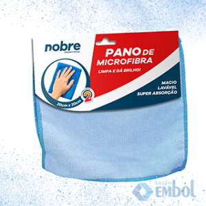 PANO MICROFIBRA NOBRE GOEDERT 20X20 AZUL C/2