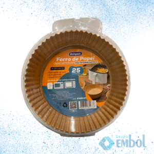 FORRO DE PAPEL BOMPACK PARA AIR FRYER REDONDO C/25