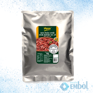 CARNE BOVINA CURADA DESFIADA SABOR CARNE SECA VAPZA 1,0KG