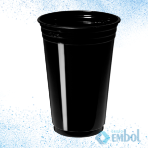 COPO PLÁSTICO DESCARTÁVEL 330ML COPOBRAS PPT-330 PRETO BALADA C/25