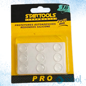 PROTETOR DE SILICONE STARTOOLS REDONDO 12MM X 3MM C/18