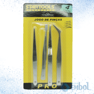 KIT PINÇA DE METAL STARTOOLS 4 PEÇAS UND