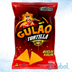 SALGADINHO/CHIPS TORTILLA GULÃO QUEIJO NACHO 100G