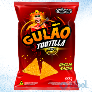 SALGADINHO/CHIPS TORTILLA GULÃO QUEIJO NACHO 300G