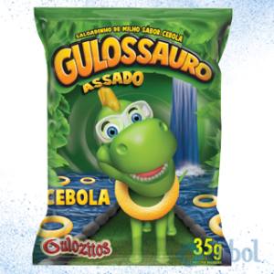 SALGADINHOS/CHIPS GULOSSAURO CEBOLA 35G