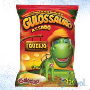 SALGADINHOS/CHIPS GULOSSAURO QUEIJO 35G