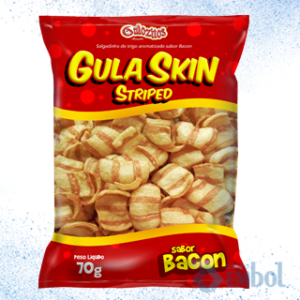 SALGADINHOS/CHIPS GULA SKIN STRIPED BACON 70G