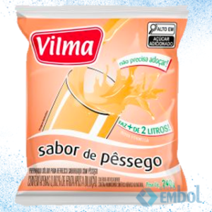 REFRESCO VILMA PÊSSEGO 240G/2L