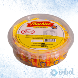 PAÇOCA ROLHA DOCES RICCO RIQUITA 15G C/20