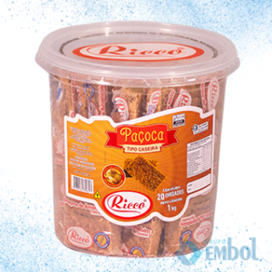 PAÇOCA TIPO CASEIRA DOCES RICCO 50G C/20