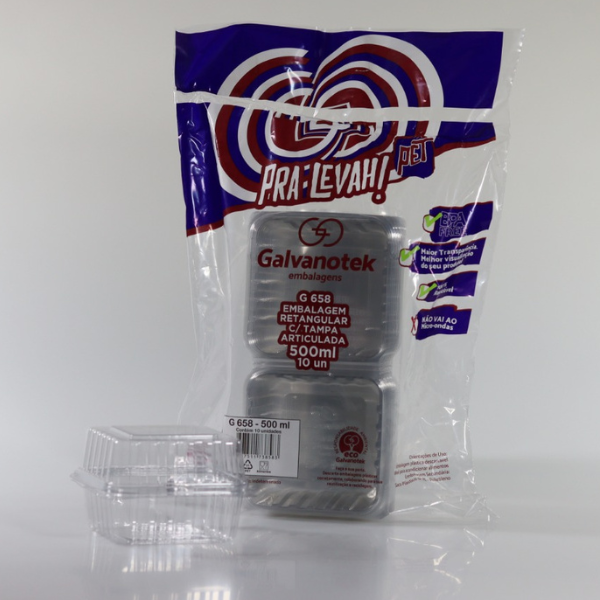 EMBALAGEM GALVANOTEK SF G-658 DOCE QUADRADO 500ML COM 10