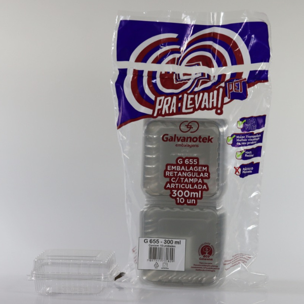 EMBALAGEM GALVANOTEK SF G-655 DOCE QUADRADO 300ML COM 10