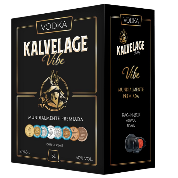 BEBIDA VODKA KALVELAGE VIBE BAG IN BOX 5L
