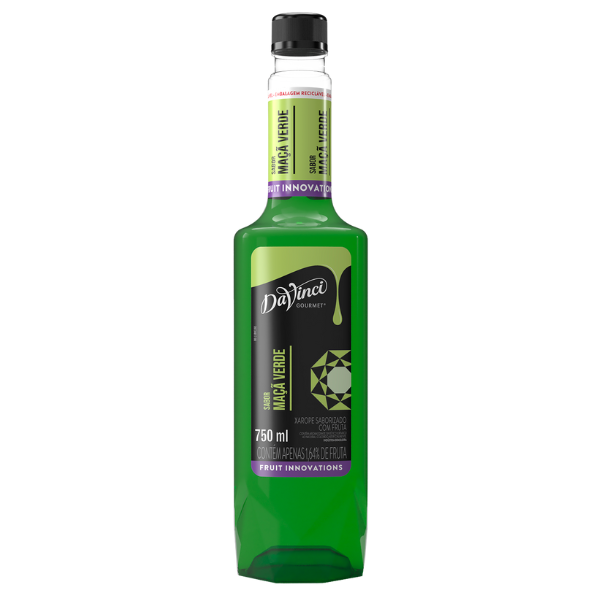 XAROPE DAVINCI GOURMET MAÇÃ VERDE COM 750ML