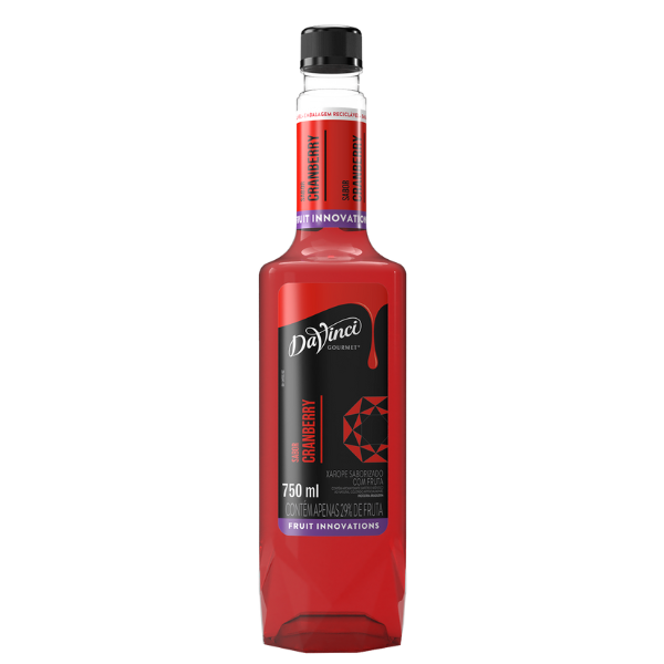 XAROPE DAVINCI GOURMET CRANBERRY COM 750ML