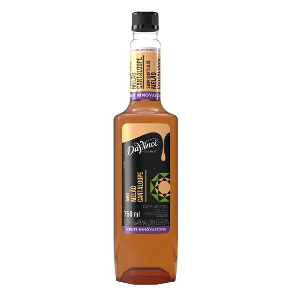XAROPE DAVINCI GOURMET MELÃO CANTALOUPE COM 750ML