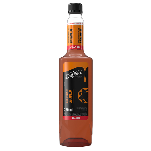 XAROPE DAVINCI GOURMET CARAMELO COM 750ML
