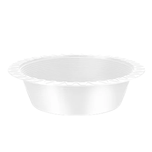 PRATO PS MINAPLAST FUNDO 15CM BRANCO COM 10