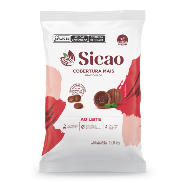 COBERTURA SICAO MAIS AO LEITE GOTAS 1,01KG