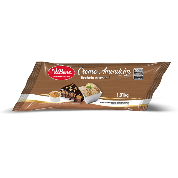 RECHEIO VABENE CREME AMENDOIM COM PED.1,01KG