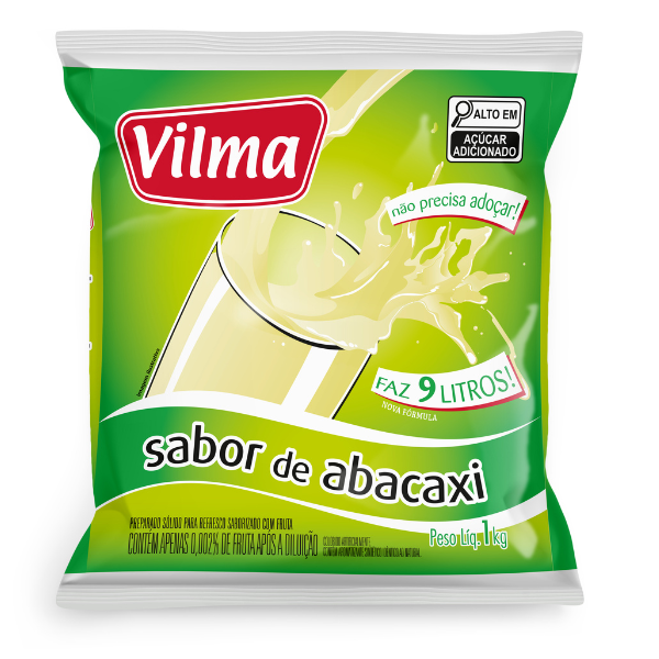 REFRESCO VILMA 1KG/9L ABACAXI