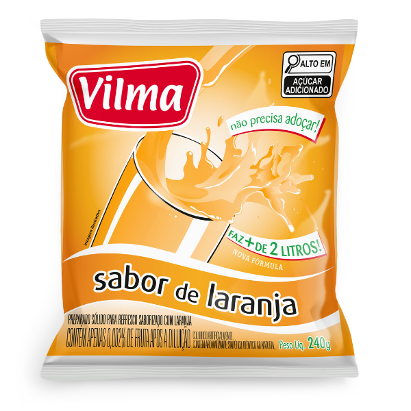 REFRESCO VILMA 240G/2L LARANJA