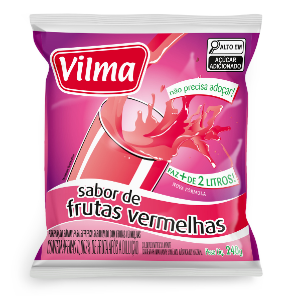 REFRESCO VILMA 240G/2L FRUTAS VERMELHAS